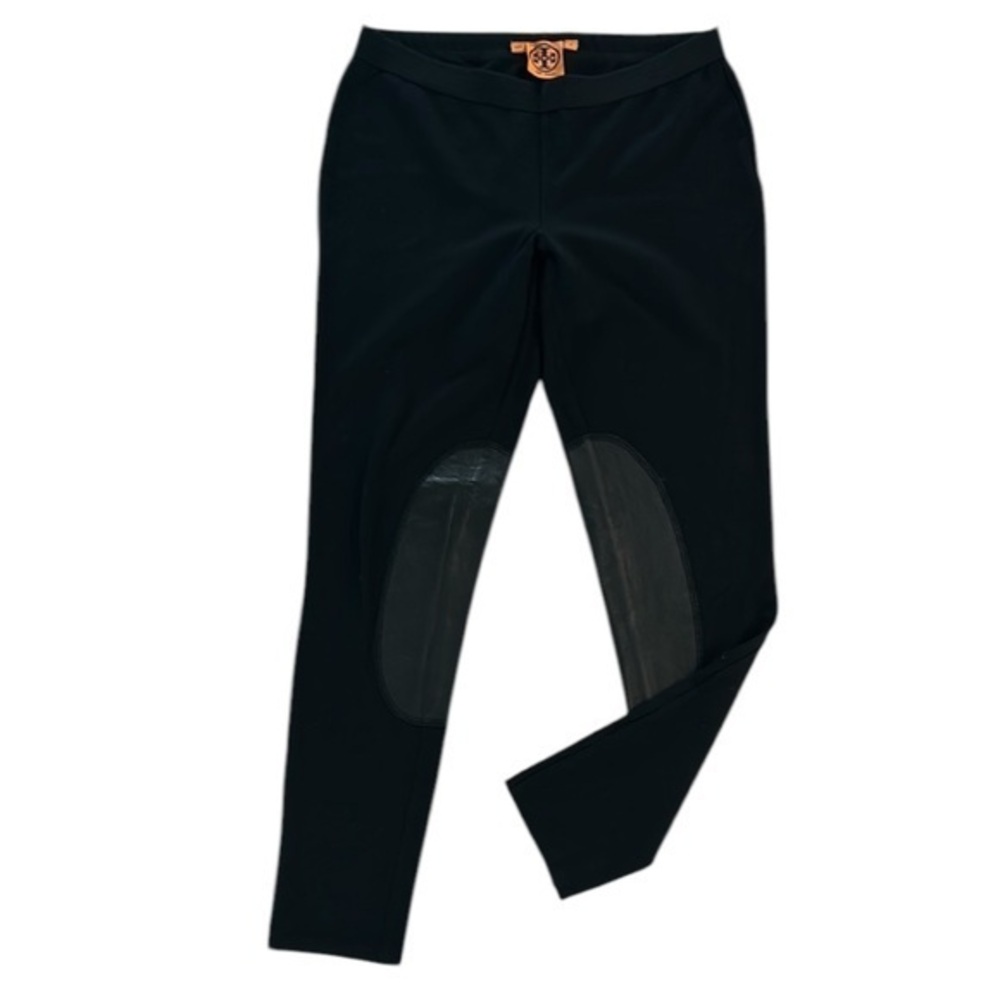 Tory Burch Black leather lined legging Riding Pants size small